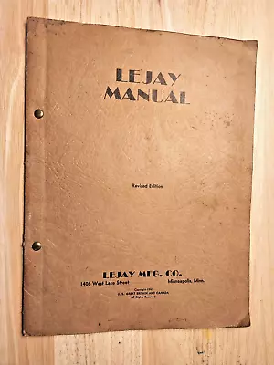 Vintage 1940 Lejay Manual Generators Ford Model T A Dodge Arc Welder Scooter T18 • $19.99