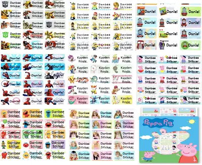 $3.99 • Buy Medium (Size:30x13mm) Character Personalised Name Labels, Stickers, Waterproof