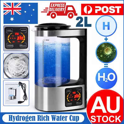 2L Electric Hydrogen Rich Alkaline Water Ionizer Generator Machine 220V For Home • $123.55