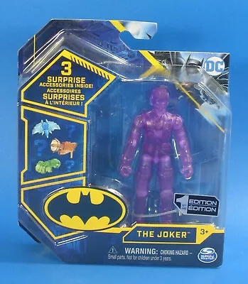 DC The Joker Translucent 3.75  Figure 2020 Batman Tech Variant Spin Master MIP • $22.94