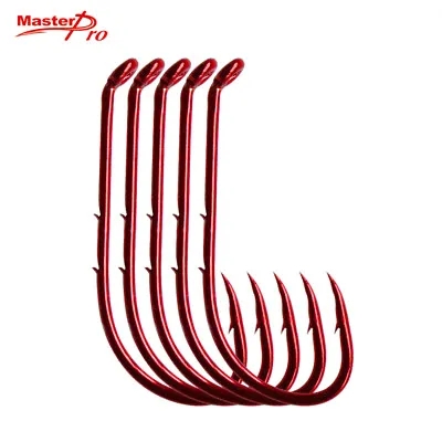 Multiple Size Sharpened Baitholder Fishing Hooks Red Fishing Tackle Special! • $10.32