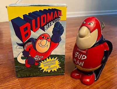 Vintage 1989 Budweiser Budman Beer Stein - Unused In Box • $39.95