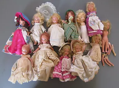 Lot Of 12 Vintage Porcelain Bisque Nancy Ann Storybook Dolls • $39.99