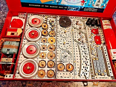 A.C. Gilbert #10 1/2 ERECTOR Set - INVENTORIED- See ALL 13 Photos & Read On! • $394.95