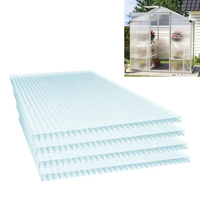 £149.95 • Buy Clear Polycarbonate Plastic Palram Sheet Set Glazing Greenhouse Shed Window 4mm