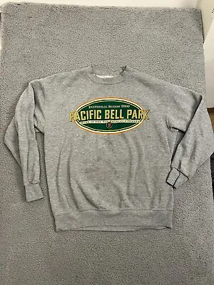 Vintage SF Giants Sweatshirt Men's XL Gray Pac Bell Park Inaugural Season 2000 • $29.99