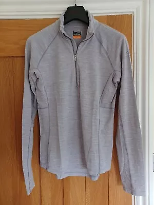 Icebreaker BODYFIT ZONE Merino Wool 1/4 Zip Top Women's Size L • £39.99