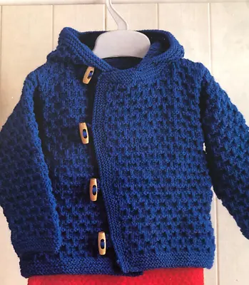 KNITTING PATTERN PREM BABY - 4 Yrs BOYS GIRLS HOODED JACKET  DK  12 - 24 - 434 • £2.15