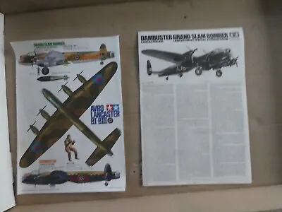 Tamiya Lancaster Dambuster Grand Slam Bomber Build Instructions Paint Guide • £19.99