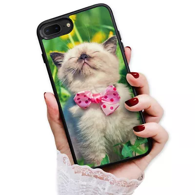 £6.60 • Buy ( For IPhone SE 2016 4-inch ) Back Case Cover AJ12968 Kitten Cat Bow