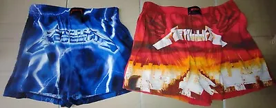 Vintage METALLICA Master Of Puppets & Ride The Lightning Boxers/sleepwear~Size L • $10