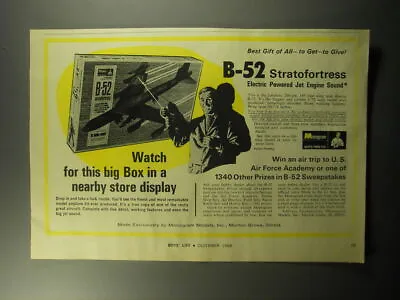 1968 Monogram B-52 Stratofortress Model Ad - Watch For This Big Box • $19.99