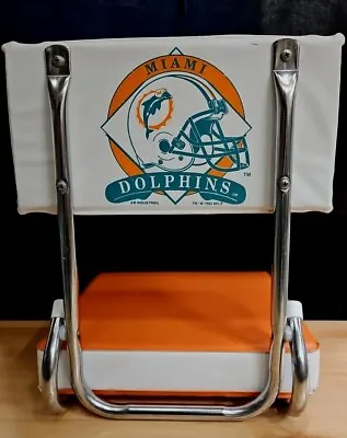 Vintage Miami Dolphins Stadium Seat NFLP 1993 Football Folding Bleacher Chair • $24.95