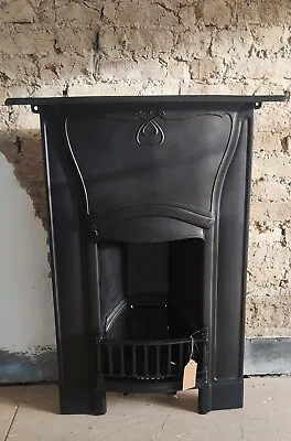 Edwardian / Victorian Antique Cast Iron Combination Mantle  Fireplace  • £375