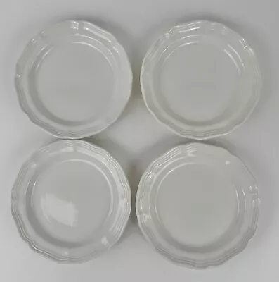 Mikasa French Countryside F9000 White Salad/Dessert Plates 8  Set Of 4 • $32