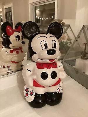 Rare 1940s Mickey & Minnie Turnabout Cookie Jar • $49