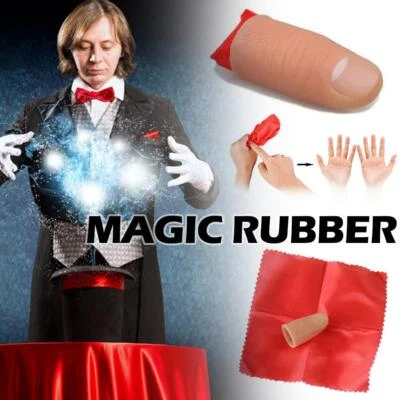 £2.35 • Buy Thumb Magic Trick Rubber Close Vanish Dis Appearing Finger Trick Props Toy!