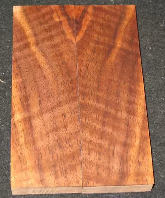 Curly Claro Walnut Lumber Knife Scales Handles Grips Set • $9.99