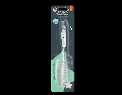 Baby Bottle And Teat Brush 2 Brushes In 1 By 123 Baby • £3.99