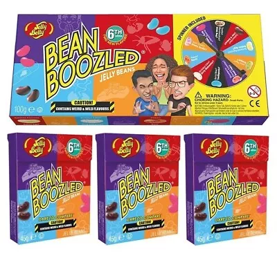 Jelly Belly Bean Boozled 6th Edition 100g With Spinner Set & 3 Packs 45g Refill • $58.52