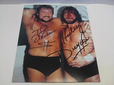 Wwf Legends Ted Dibiase & Hacksaw Jim Duggan Autographed Signed Photo Coa Fr S&h • $34.99