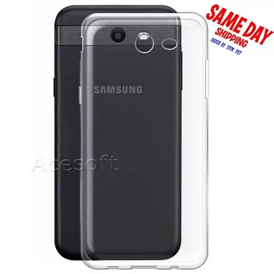 Portable Clear Soft Silicone TPU Case Cover For Samsung Galaxy J3 Prime SM-J327T • $20.82