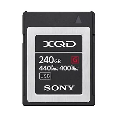 $549.95 • Buy Sony 240GB Professional XQD G-Series 440MB/s Read 400MB/s Write Memory Card