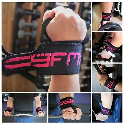  Wrist Wraps Padded Weight Lifting Training Gym Straps Support Grip Gloves GFM • £2.99