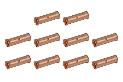 6 AWG TEMCo Butt Splice Connector Bare Copper Uninsulated Gauge. 10 Pack • $7.78