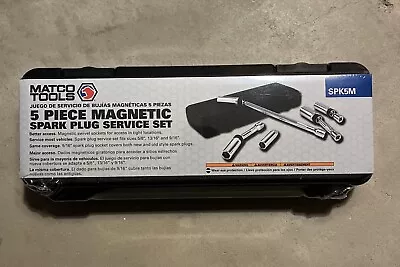 MATCO TOOLS 5 PIECE MAGNETIC SPARK PLUG SERVICE Set KIT 3/8 Drive SPK5M New NIB • $118.88