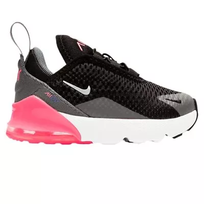 Nike Air Max 270 Toddlers Shoes Black/Silver US 4 • $115