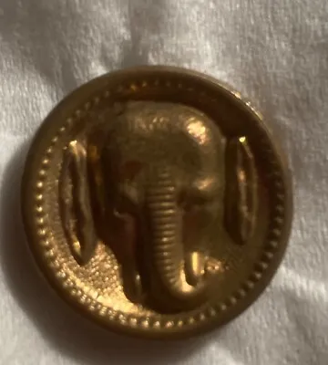Vintage Brass Elephant Button 3/4” Button Collector  • $12.99