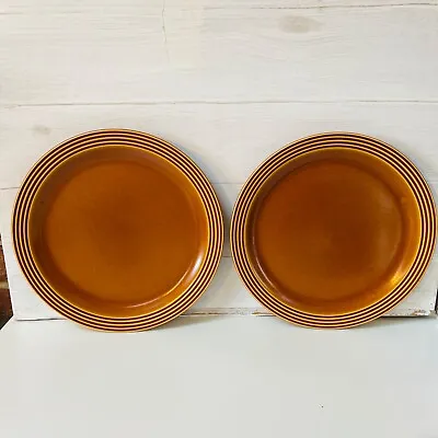 Vintage Hornsea Saffron Dinner Plates X 2. 26cm 1974 1970s • £14