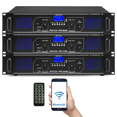 CHOICE FPL Digital Bluetooth Home Hifi Stereo DJ PA Amplifier 500W 700W 1000W • £125