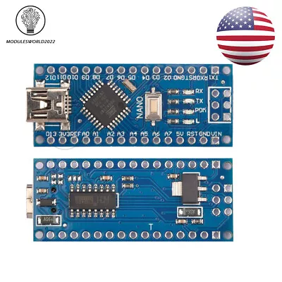 Nano V3.0 16M ATmega328P 5V Micro-Controller CH340G Board USB For Arduino US • $7.51