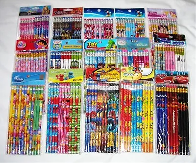 180 Pcs Disney Cartoon Characters Licensed Pencil School Party Bag Filler Supply • $44.99
