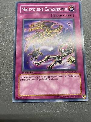 Yu-Gi-Oh! Malevolent Catastrophe Common 1st Edition SDRL-EN032 HP • $1.50