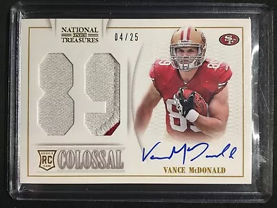 McDonald Vance - 2013 National Treasures - Patch/Autograph - 4/25 • $19.99