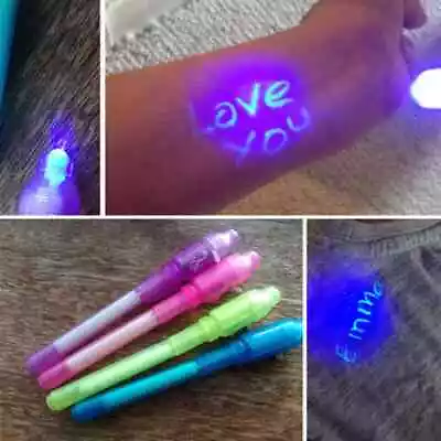 UV Light Pen Secret Fluorescent Invisible Magic Pencil Drawing Painting Board  • $4.79