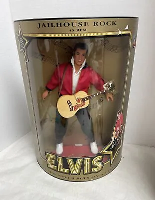 1993 Hasbro ELVIS Jailhouse Rock 45 RPM Doll The Sun Never Sets On A Legend • $100.32