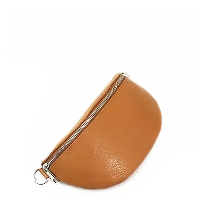 REAL LEATHER  Sling Bag Women's Italian Crossbody Fashion Bum Bag Passport Bag  • £19.99