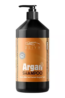 Salt Free Shampoo Argan Biotin Dry Dull Hair 100% Natural Professional Hair Care • £40.25