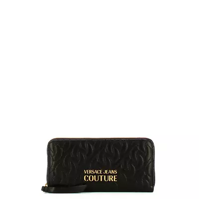 NEW Versace Jeans Couture - Portafoglio Thelma Soft Zip Around Black - 75VA5PA1Z • $180