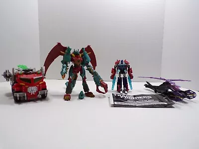 Lot Transformers Prime Beast Hunters Voyager Optimus Prime Airachnid Ripclaw • $60