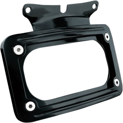 $89.99 • Buy Kuryakyn Gloss Black Curved License Plate Mount Frame Rear Fender Harley Touring