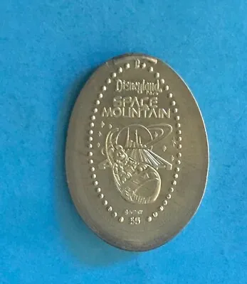 MICKEY In ROCKET SLED SPACE MOUNTAIN 35th PRESSED DISNEY COIN TOKEN NOT PENNY • $29.99