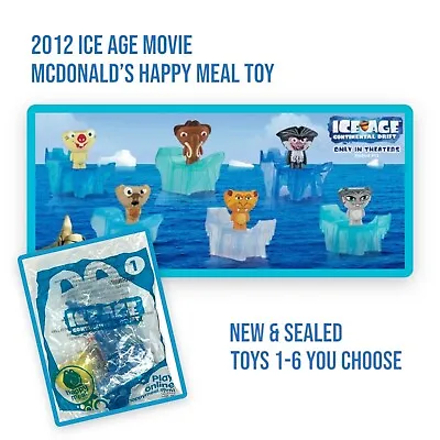 2012 McDonalds ICE AGE Continental Drift Figure Happy Meal Toy YOU CHOOSE VTG • $5.99