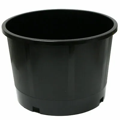 10 Pots Of 5 Gallon Black Plastic Plant Nursery Pot Container Grow Flower Garden • $49.99