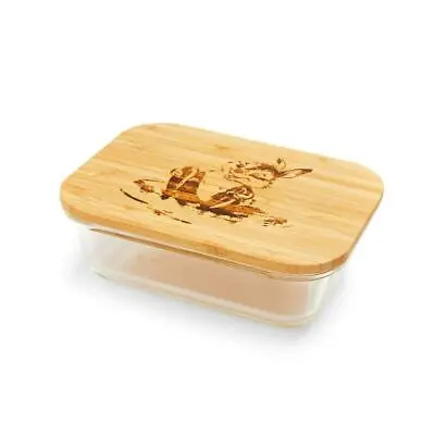 £9.99 • Buy Disney Lunch Box Bambi & Thumper Glass Bamboo Lid Food Container Gift PrimarkNEW
