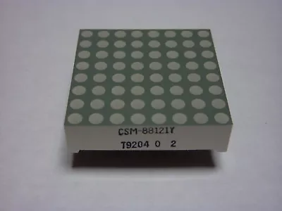 £3.99 • Buy 8 X 8 DOT MATRIX YELLOW LED DISPLAY MODULE 32mm X 32mm 16 PIN 